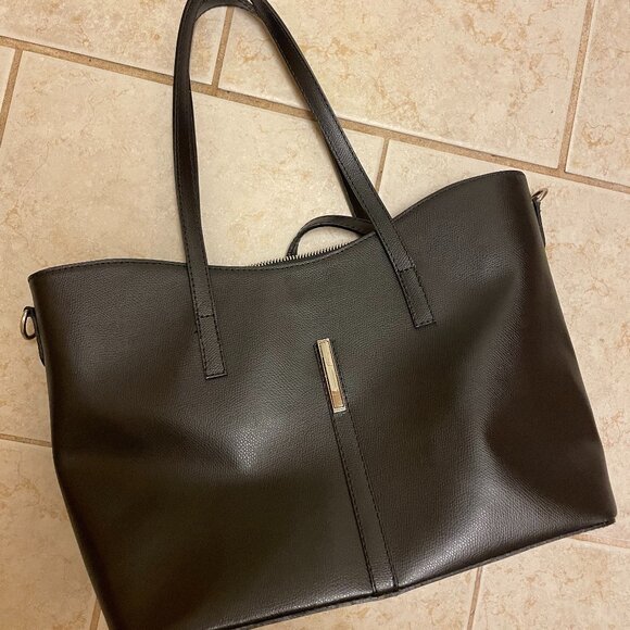 Antonella Ferrante Genuine Leather Made in Italy Black Tote Shoulder‎ Bag - Picture 2 of 11